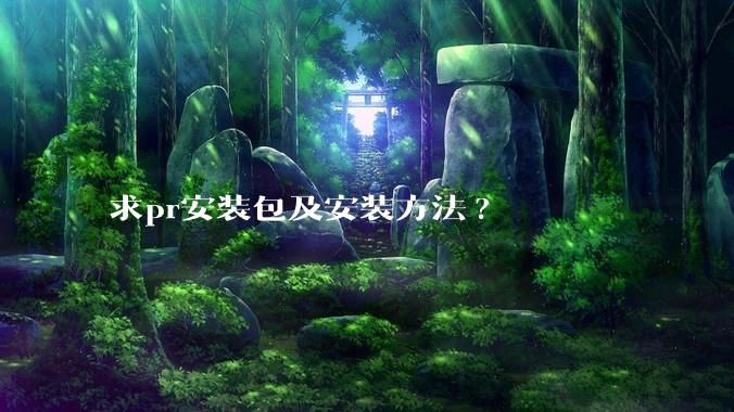求pr安装包及安装方法?