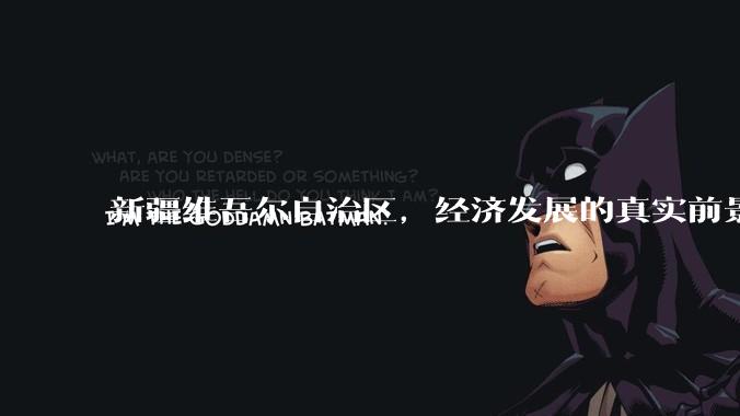 新疆维吾尔自治区，经济发展的真实前景如何？